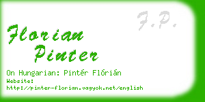 florian pinter business card
